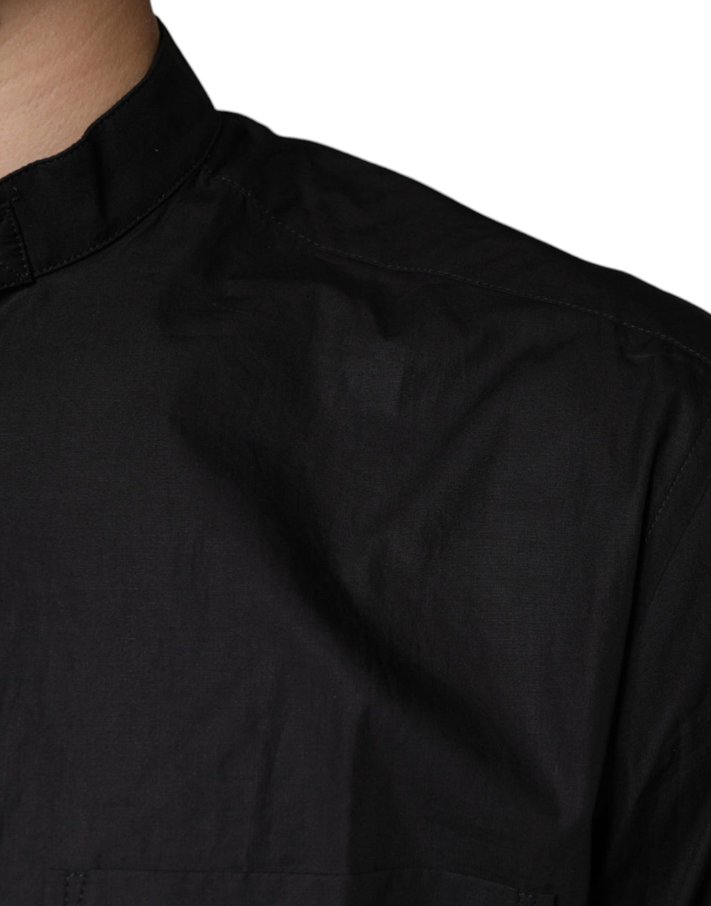 Dolce & Gabbana Black Cotton Button Down Men Casual Shirt - Eljoys Fashion 