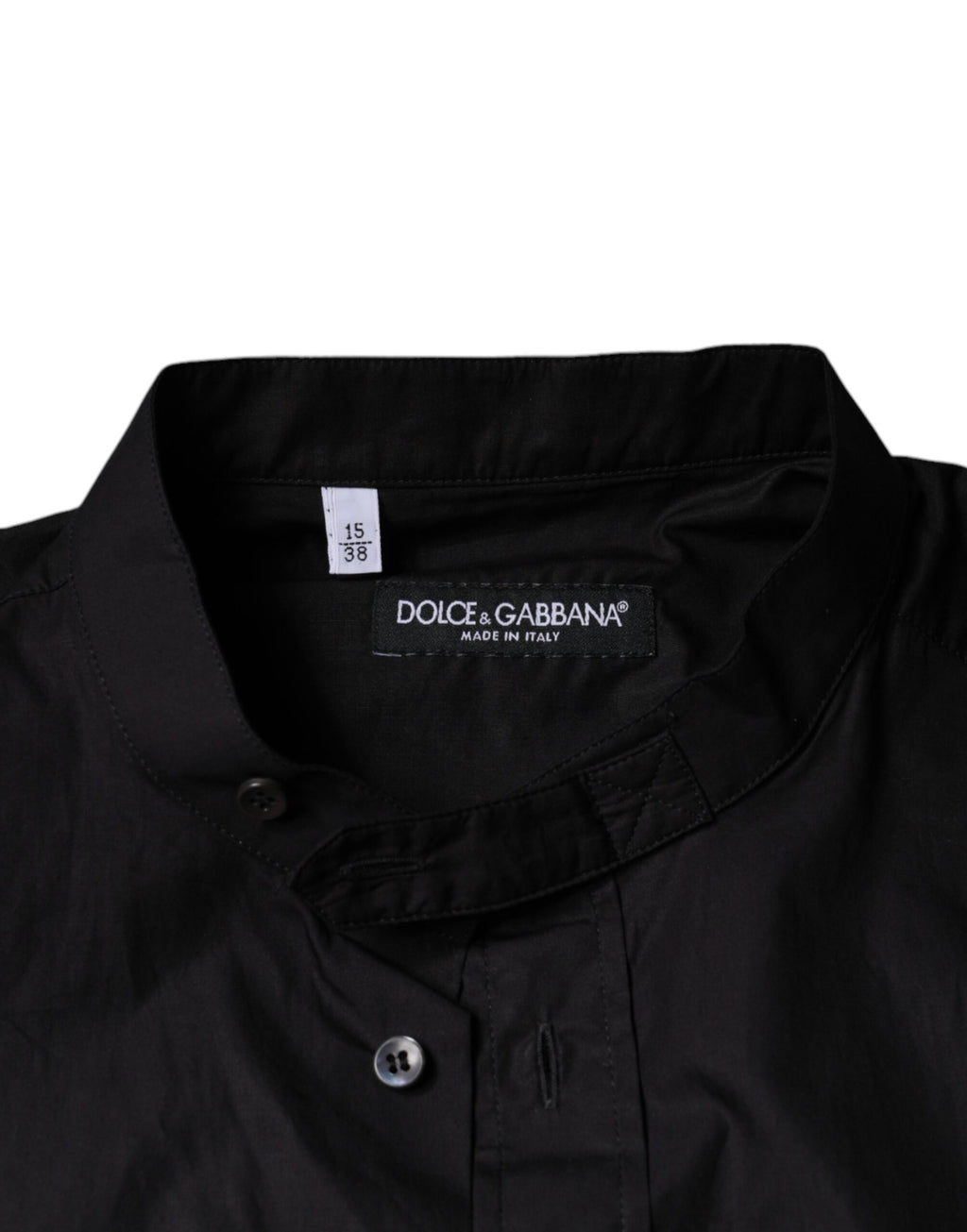 Dolce & Gabbana Black Cotton Button Down Men Casual Shirt - Eljoys Fashion 