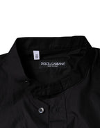 Dolce & Gabbana Black Cotton Button Down Men Casual Shirt - Eljoys Fashion 