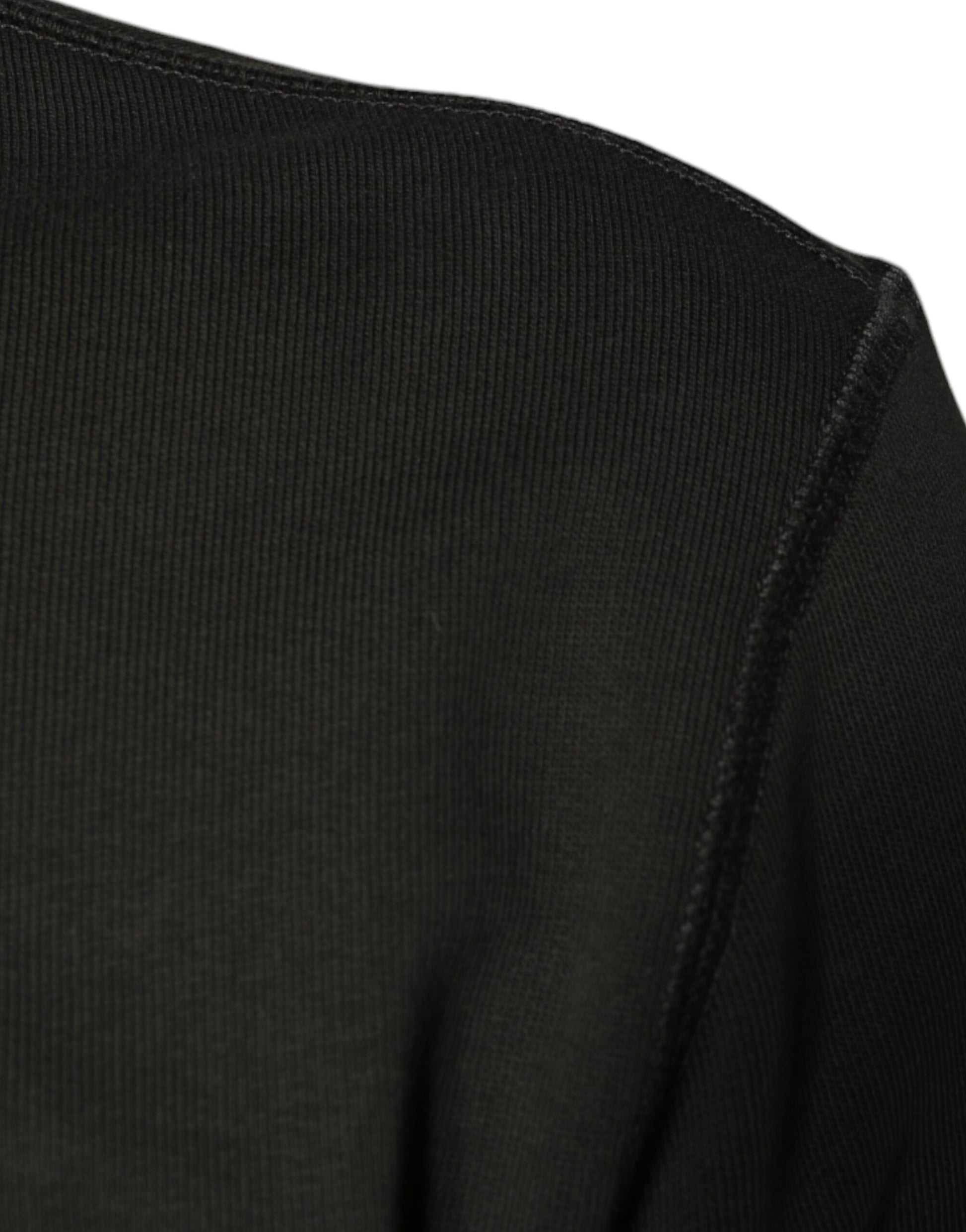 Dolce & Gabbana Army Green DG Crown Crew Neck Pullover Sweater Dolce & Gabbana