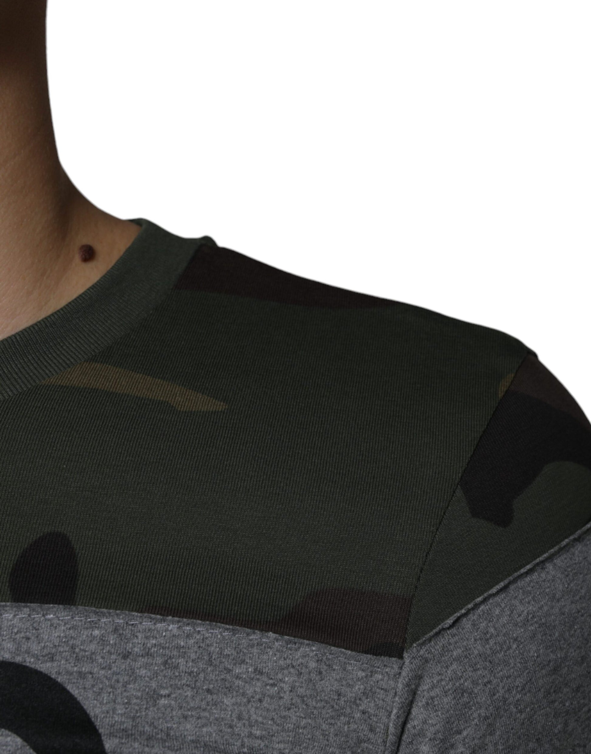 Dolce & Gabbana Multicolor Camouflage Cotton Crew Neck T-shirt Dolce & Gabbana