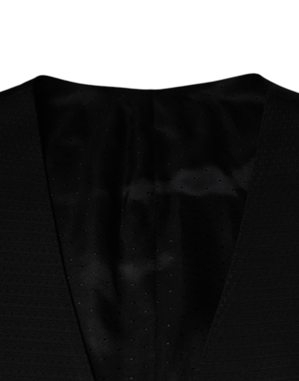 Dolce & Gabbana Black Wool Waistcoat Dress Formal Vest - Eljoys Fashion 