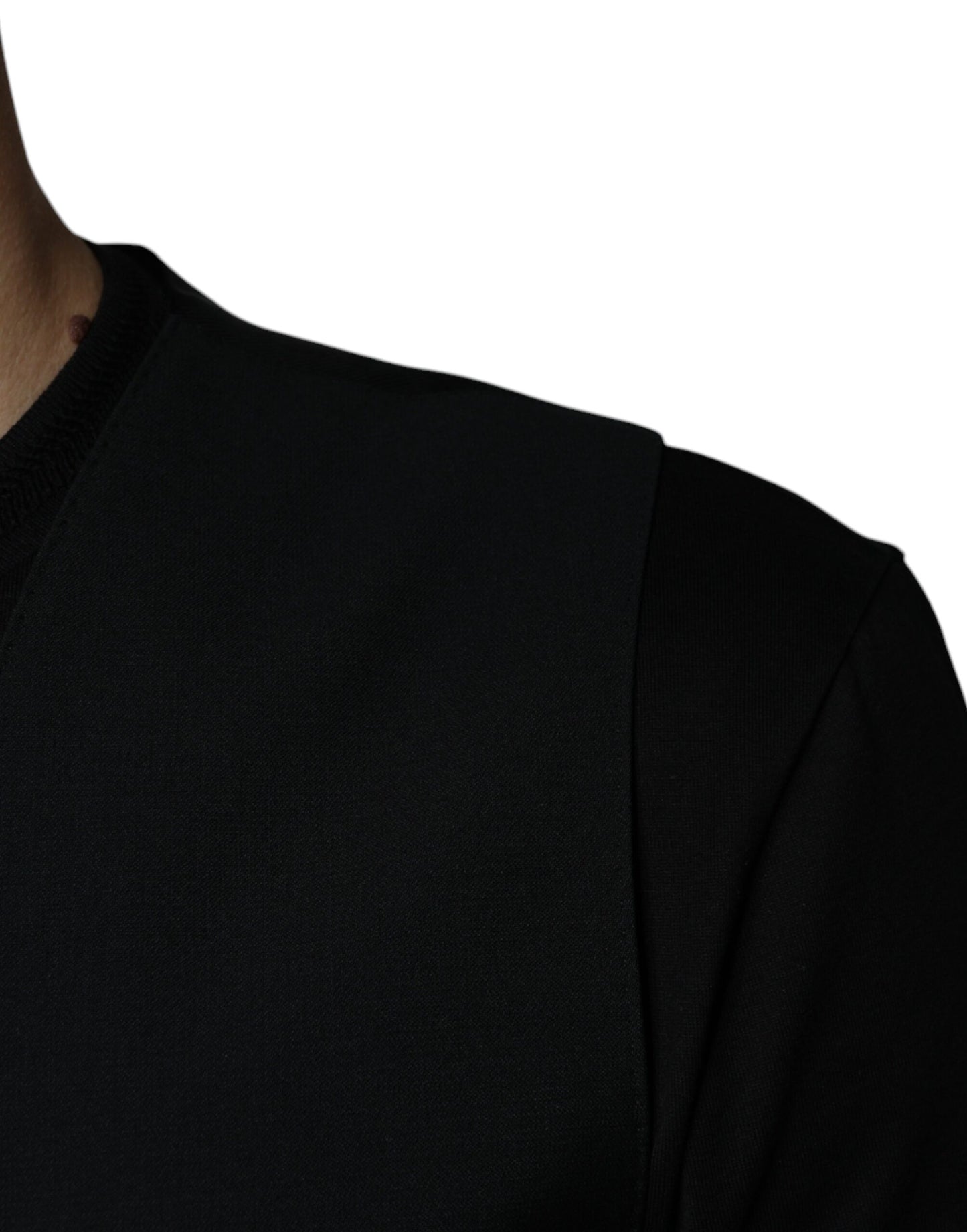 Dolce & Gabbana Black Wool Formal Dress Men Waistcoat Vest Dolce & Gabbana