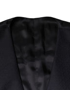 Dolce & Gabbana Black Wool Waistcoat Dress Formal Vest - Eljoys Fashion 