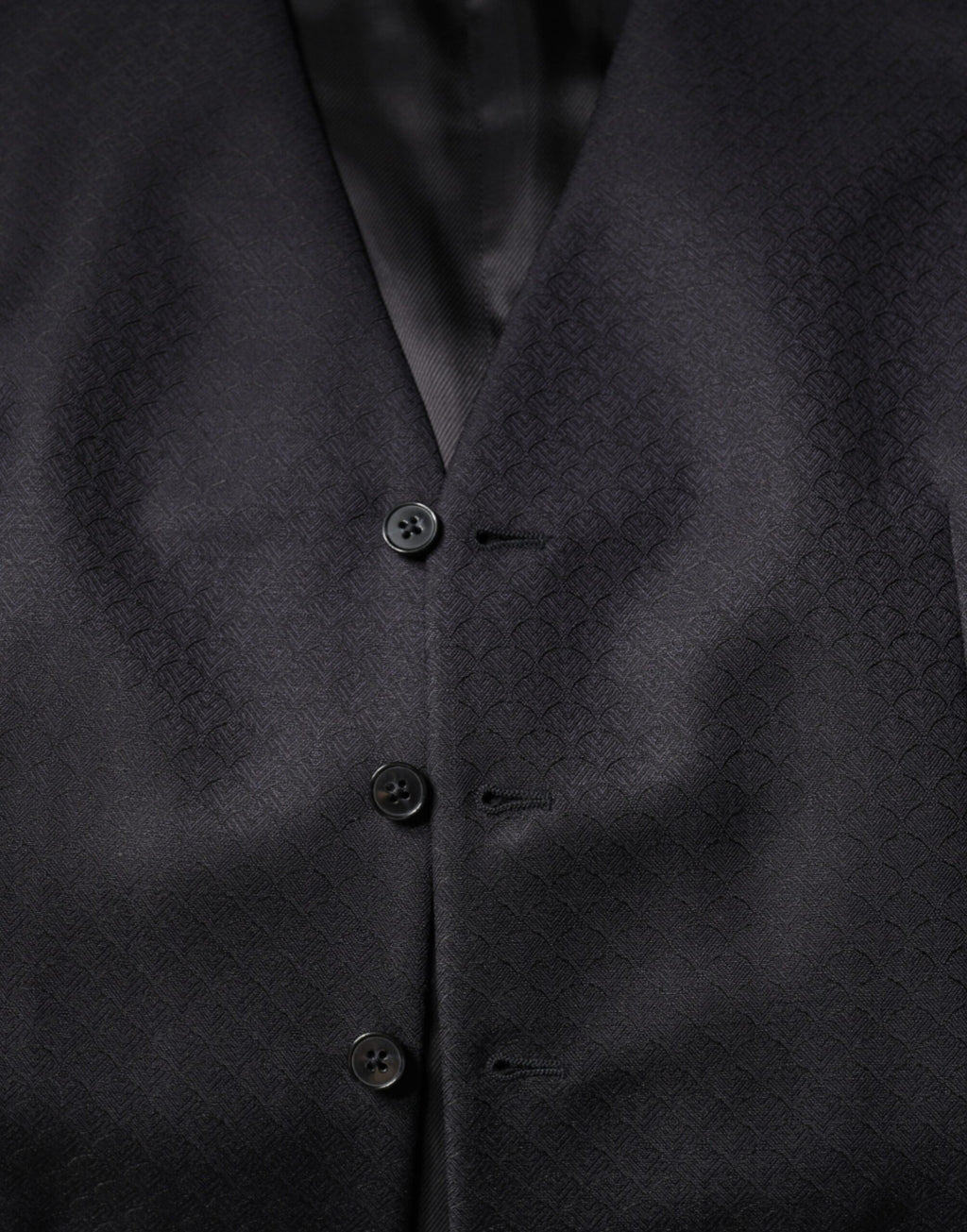 Dolce & Gabbana Black Wool Waistcoat Dress Formal Vest - Eljoys Fashion 