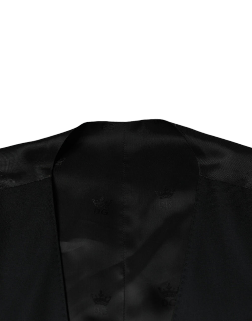Dolce & Gabbana Black Wool Waistcoat Dress Formal Vest - Eljoys Fashion 