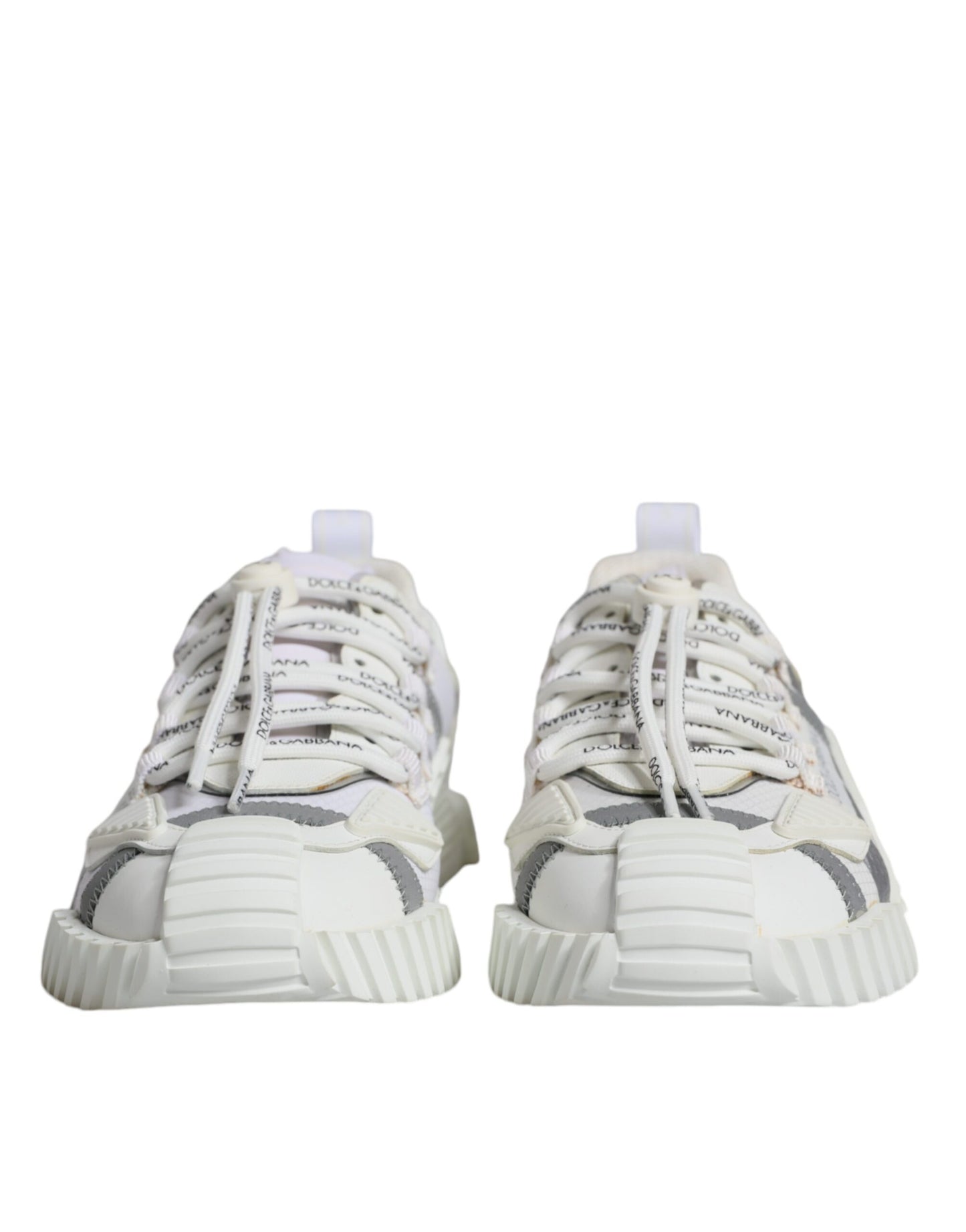 Dolce & Gabbana White Lace Up Low Top NS1 Sneakers Shoes Dolce & Gabbana