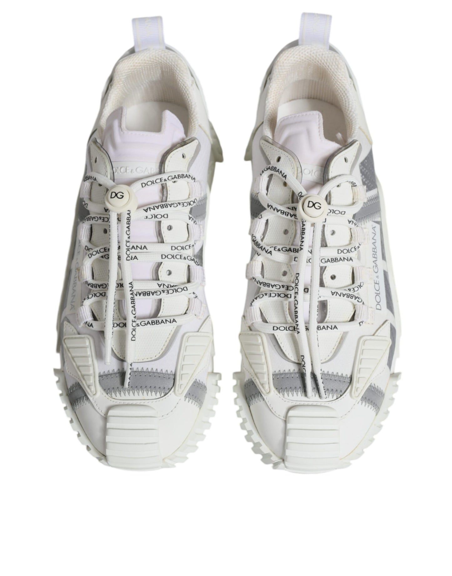 Dolce & Gabbana White Lace Up Low Top NS1 Sneakers Shoes Dolce & Gabbana