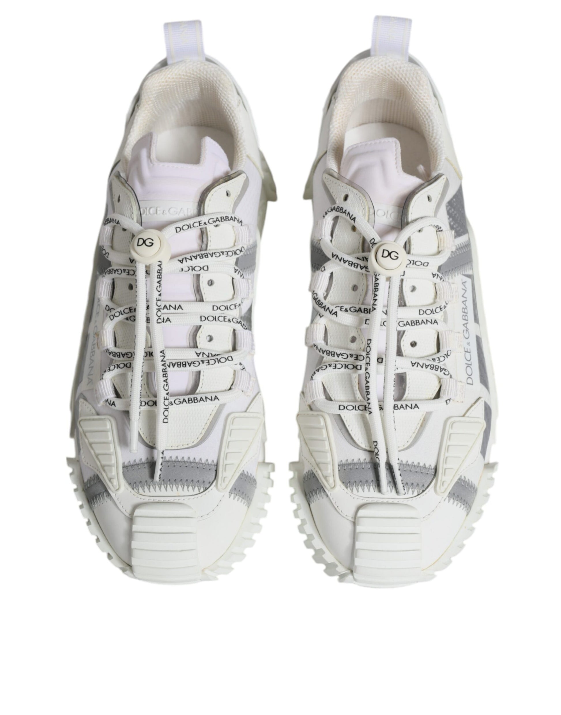 Dolce & Gabbana White Lace Up Low Top NS1 Sneakers Shoes Dolce & Gabbana