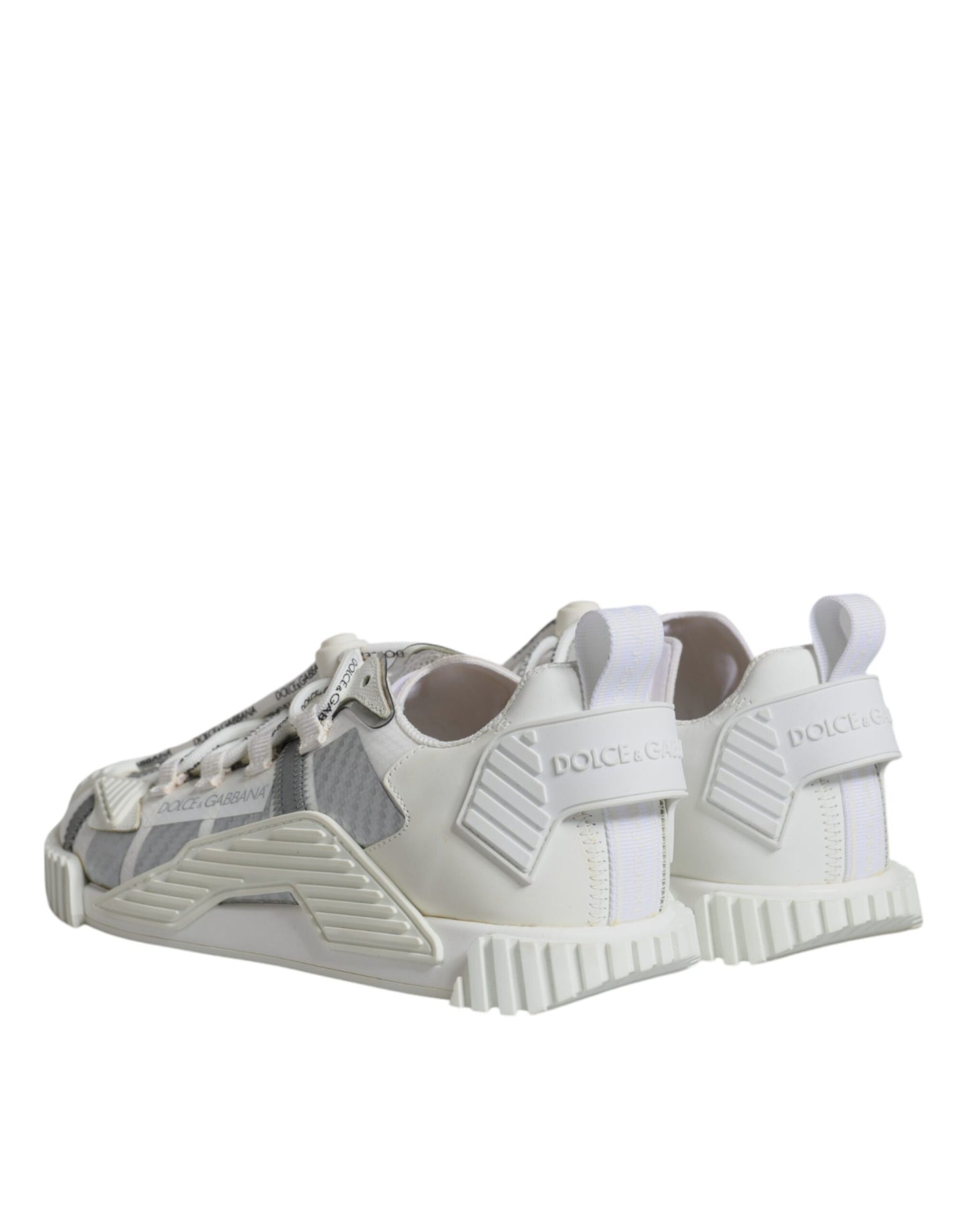 Dolce & Gabbana White Lace Up Low Top NS1 Sneakers Shoes Dolce & Gabbana
