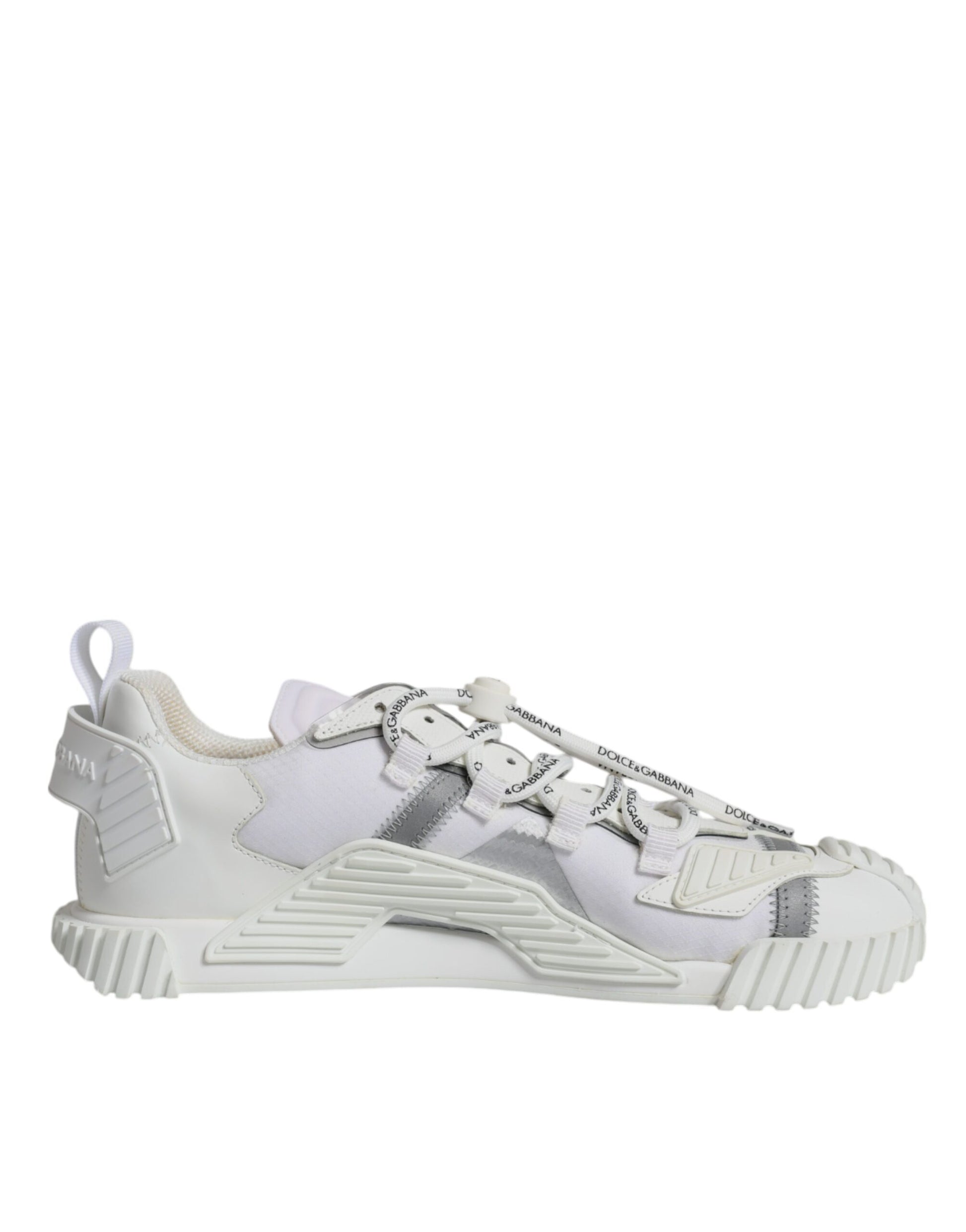 Dolce & Gabbana White Lace Up Low Top NS1 Sneakers Shoes Dolce & Gabbana