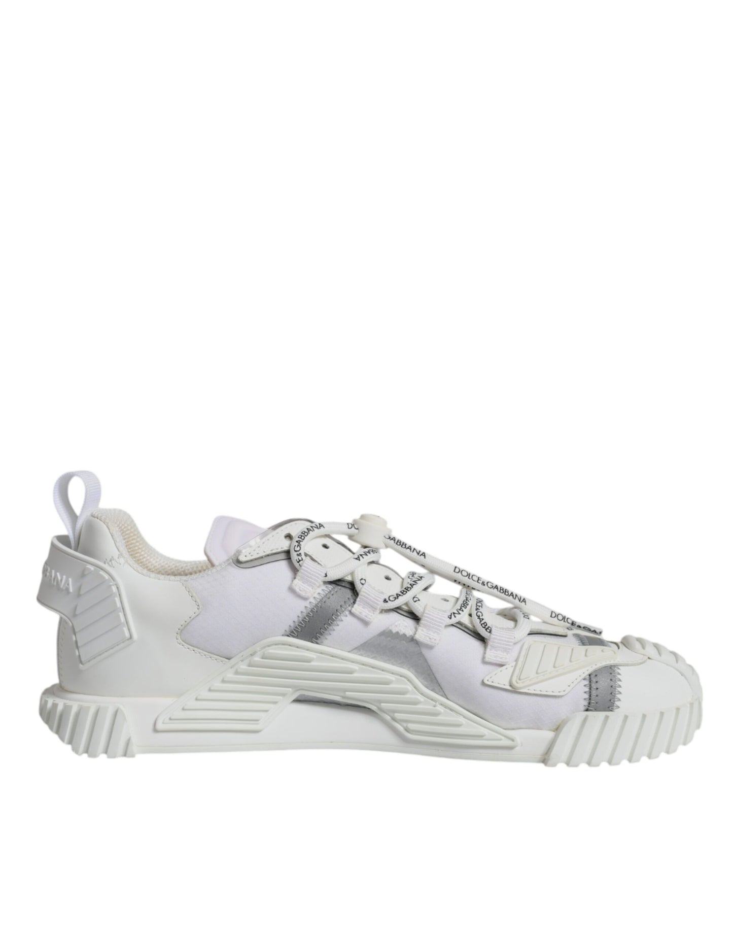 Dolce & Gabbana White Lace Up Low Top NS1 Sneakers Shoes Dolce & Gabbana