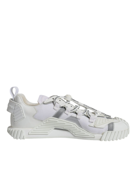 Dolce & Gabbana White Lace Up Low Top NS1 Sneakers Shoes Dolce & Gabbana