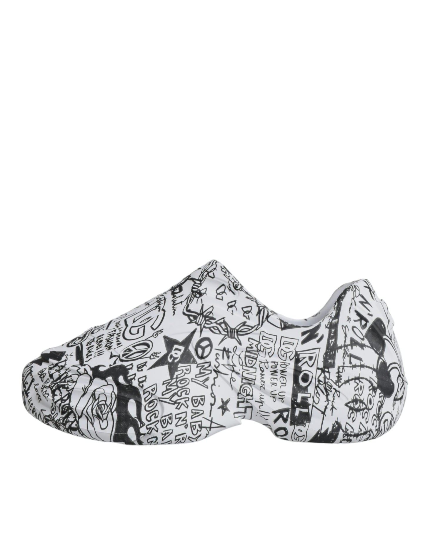 Dolce & Gabbana White Black Graffiti Daymaster Sneakers Shoes Dolce & Gabbana