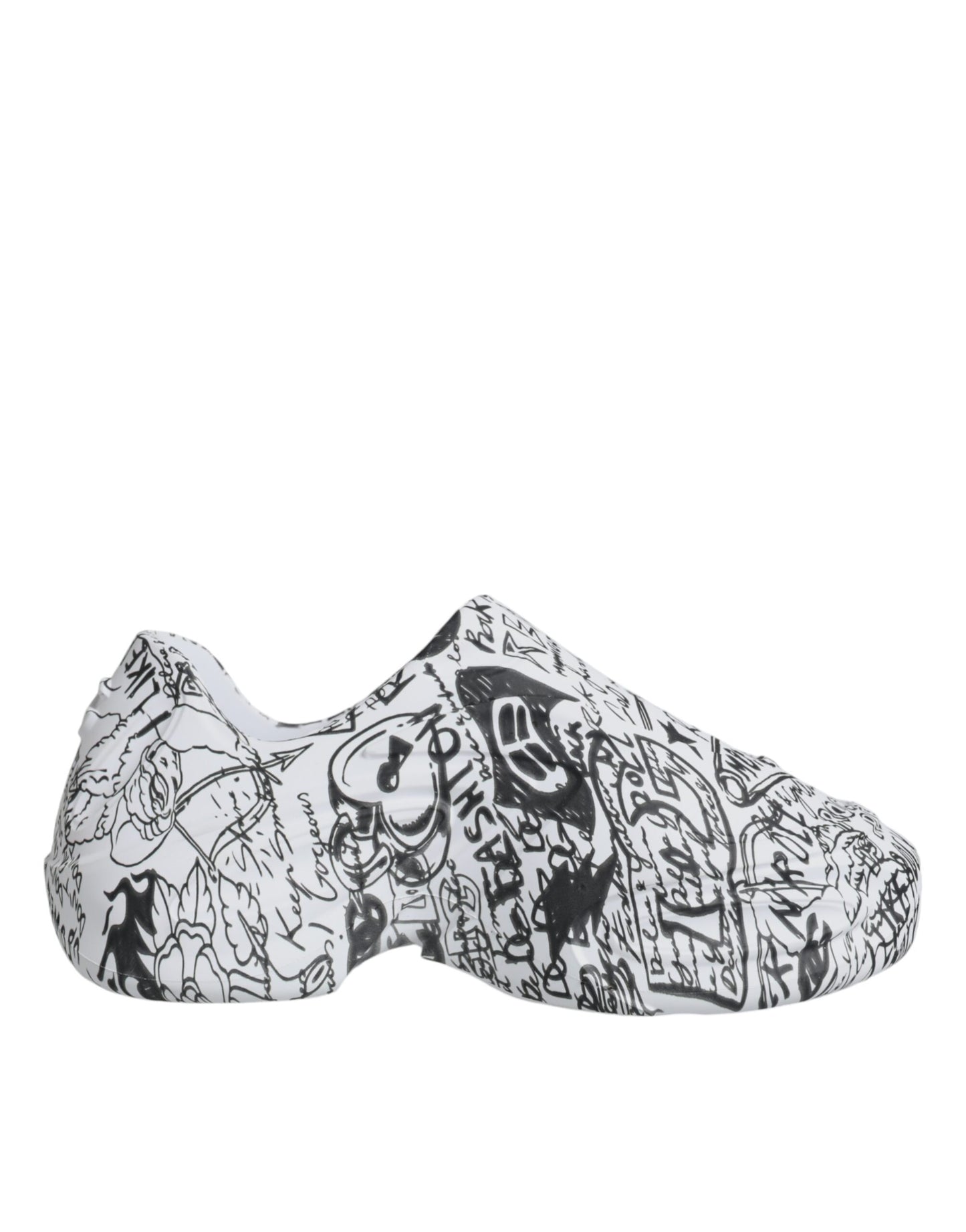 Dolce & Gabbana White Black Graffiti Daymaster Sneakers Shoes Dolce & Gabbana