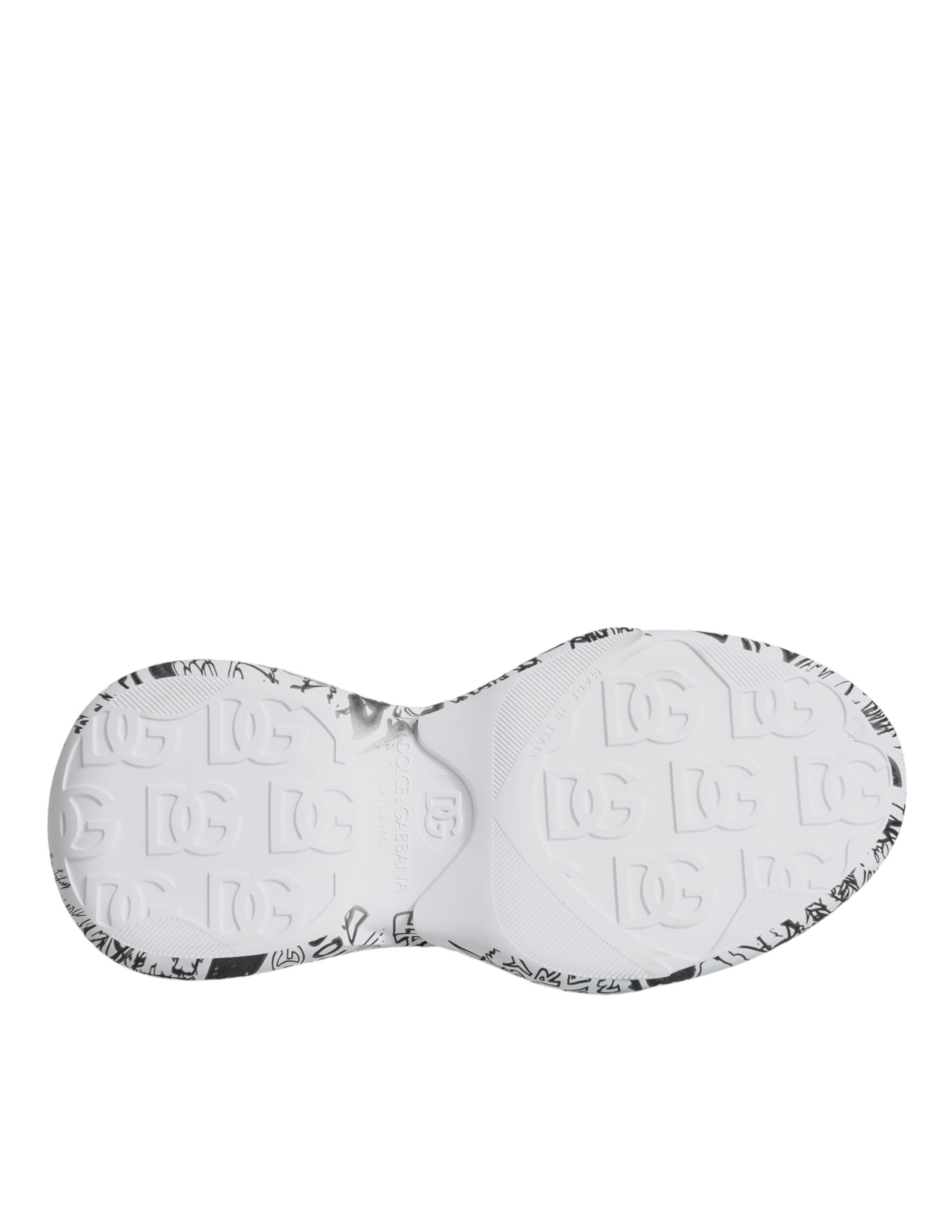 Dolce & Gabbana White Black Graffiti Daymaster Sneakers Shoes Dolce & Gabbana