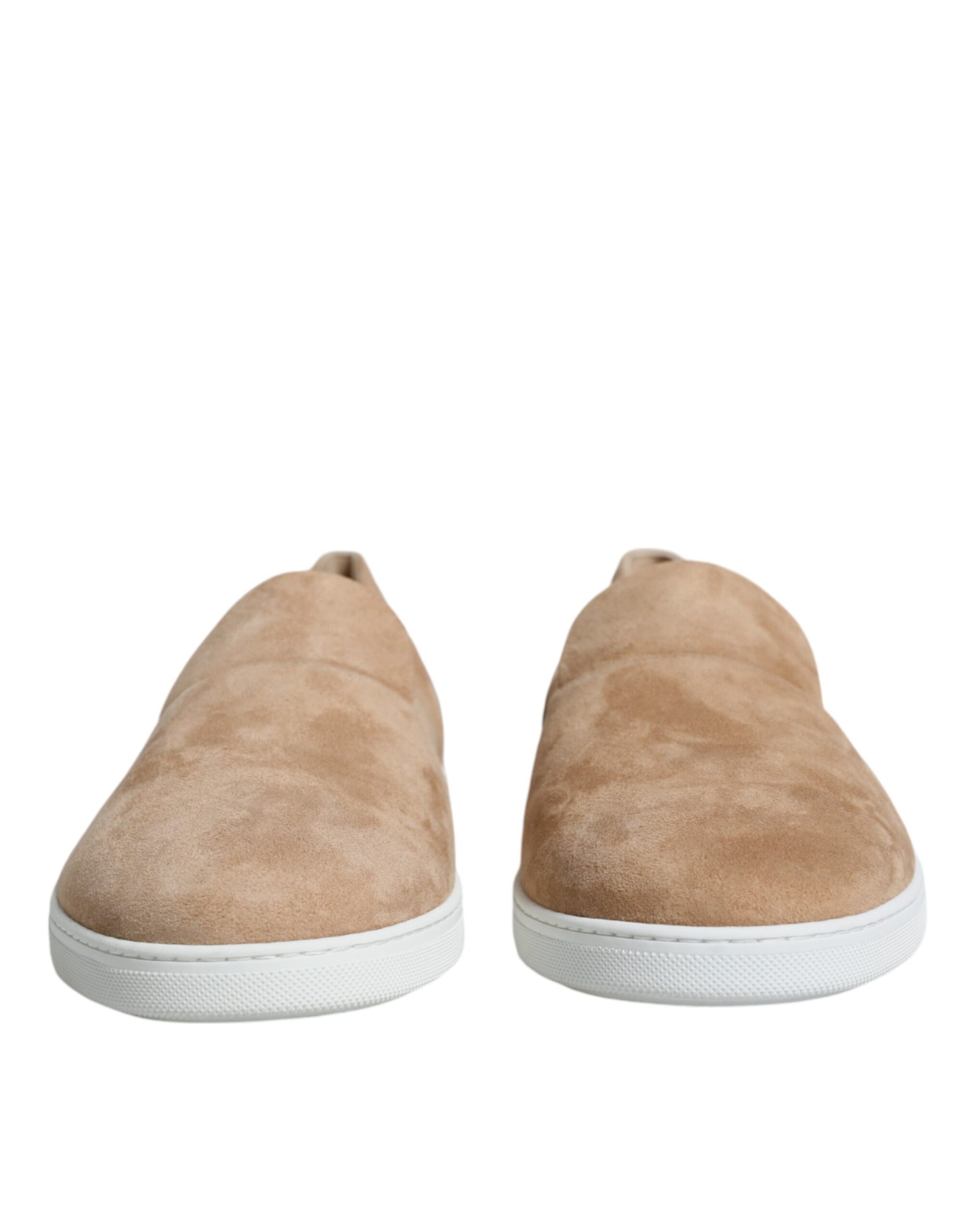 Dolce & Gabbana Beige Suede Caiman Loafers Slippers Shoes Dolce & Gabbana