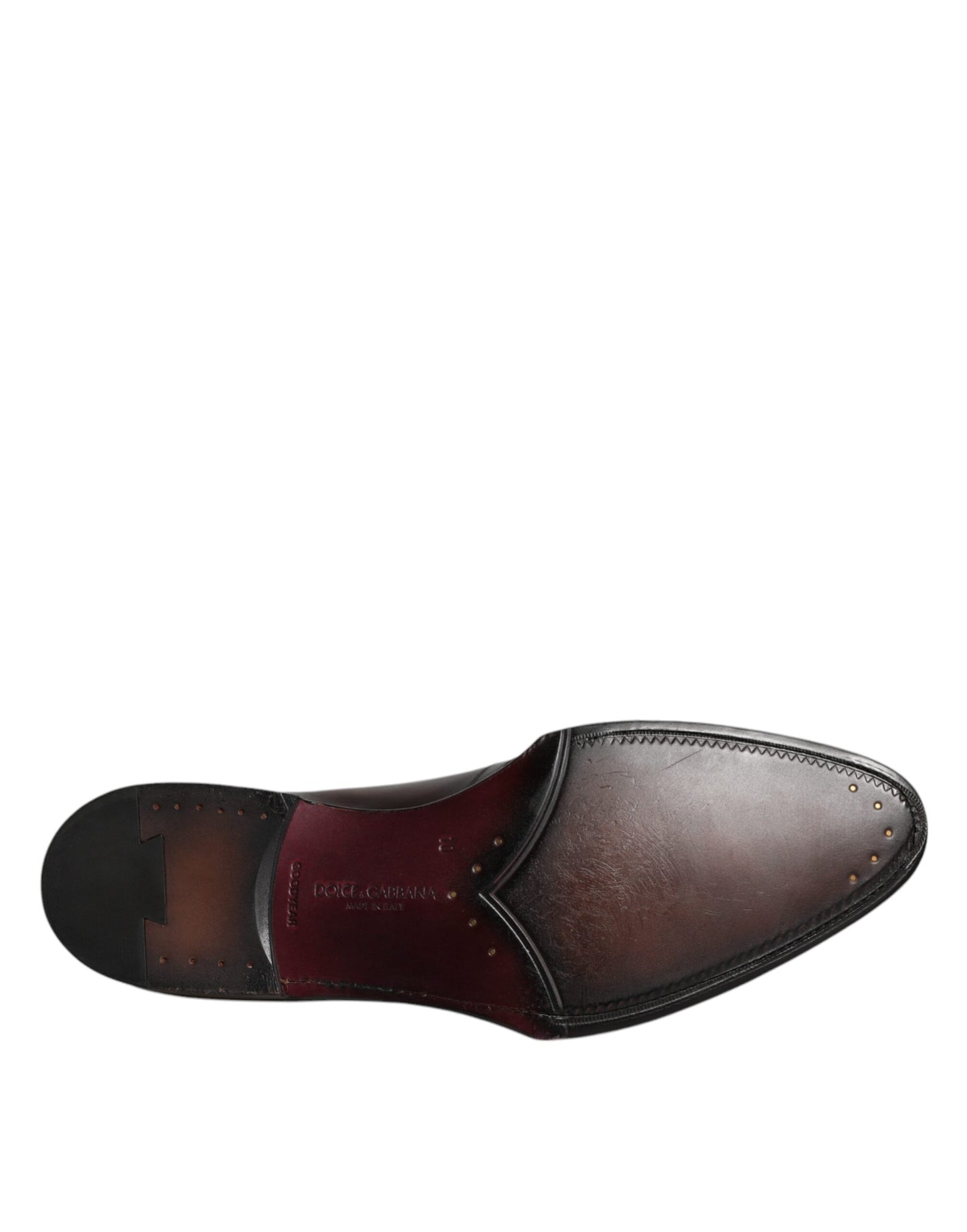 Dolce & Gabbana Black Leather Lace Up Men Derby Formal Shoes Dolce & Gabbana