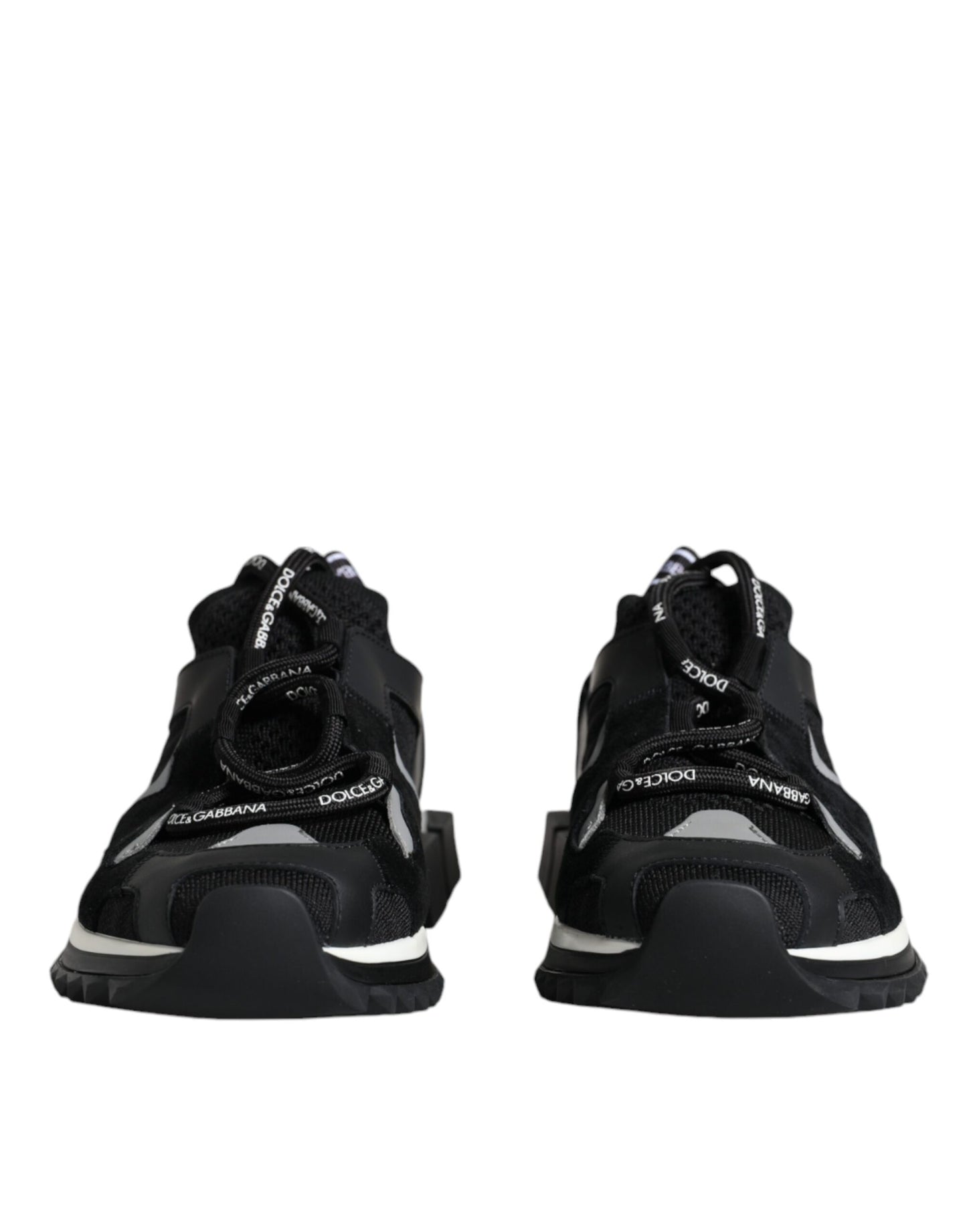 Dolce & Gabbana Black Mesh Sorrento Trekking Sneakers Shoes Dolce & Gabbana