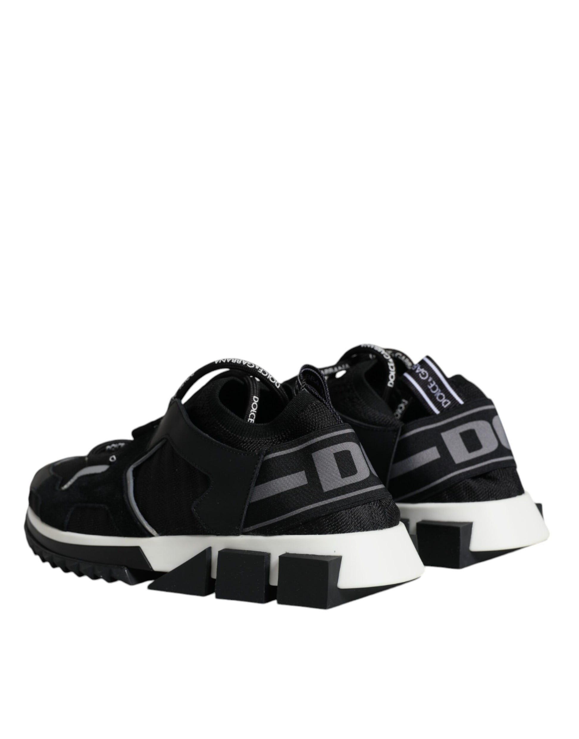 Dolce & Gabbana Black Mesh Sorrento Trekking Sneakers Shoes Dolce & Gabbana