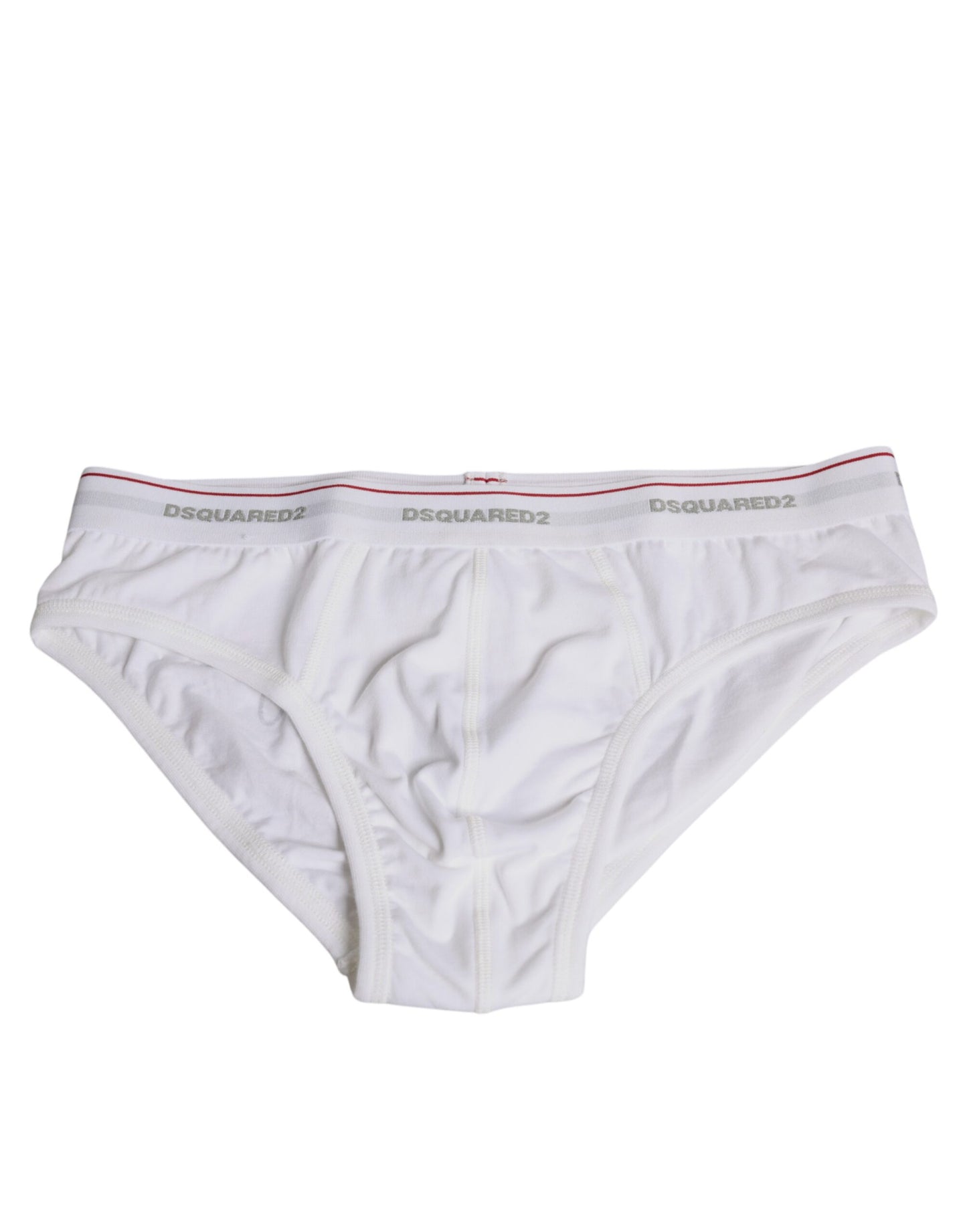 Dsquared² White Cotton Stretch Women Mid Waist Panty Underwear Dsquared²