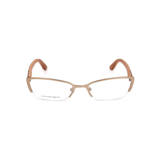 Alexander McQueen Brown Metal Frames Alexander McQueen