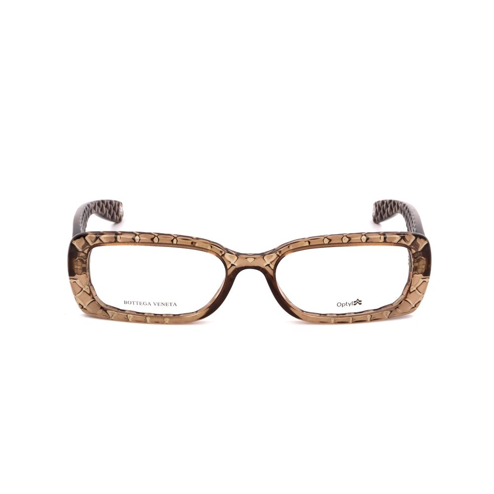 Bottega Veneta Brown Plastic Glasses Frames