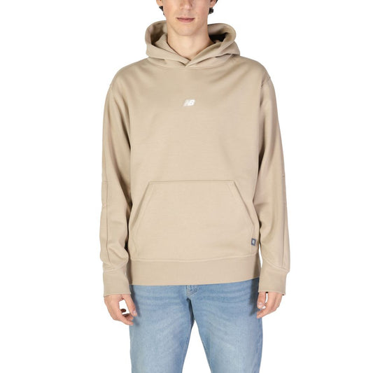 New Balance Beige Recycled Polyester Hoody New Balance