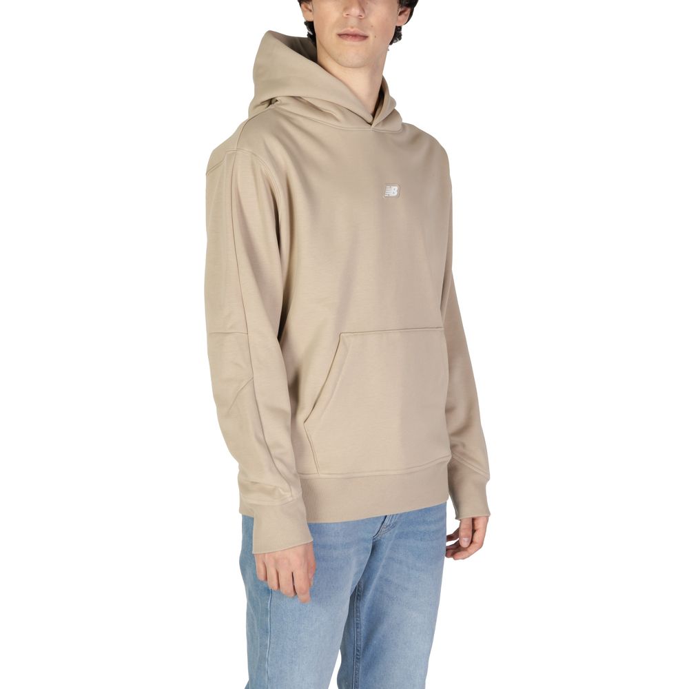 New Balance Beige Recycled Polyester Hoody New Balance