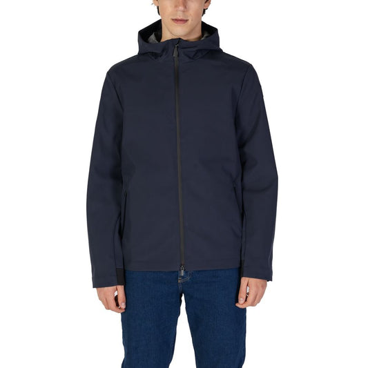 Suns Blue Polyester Jackets & Coat Suns