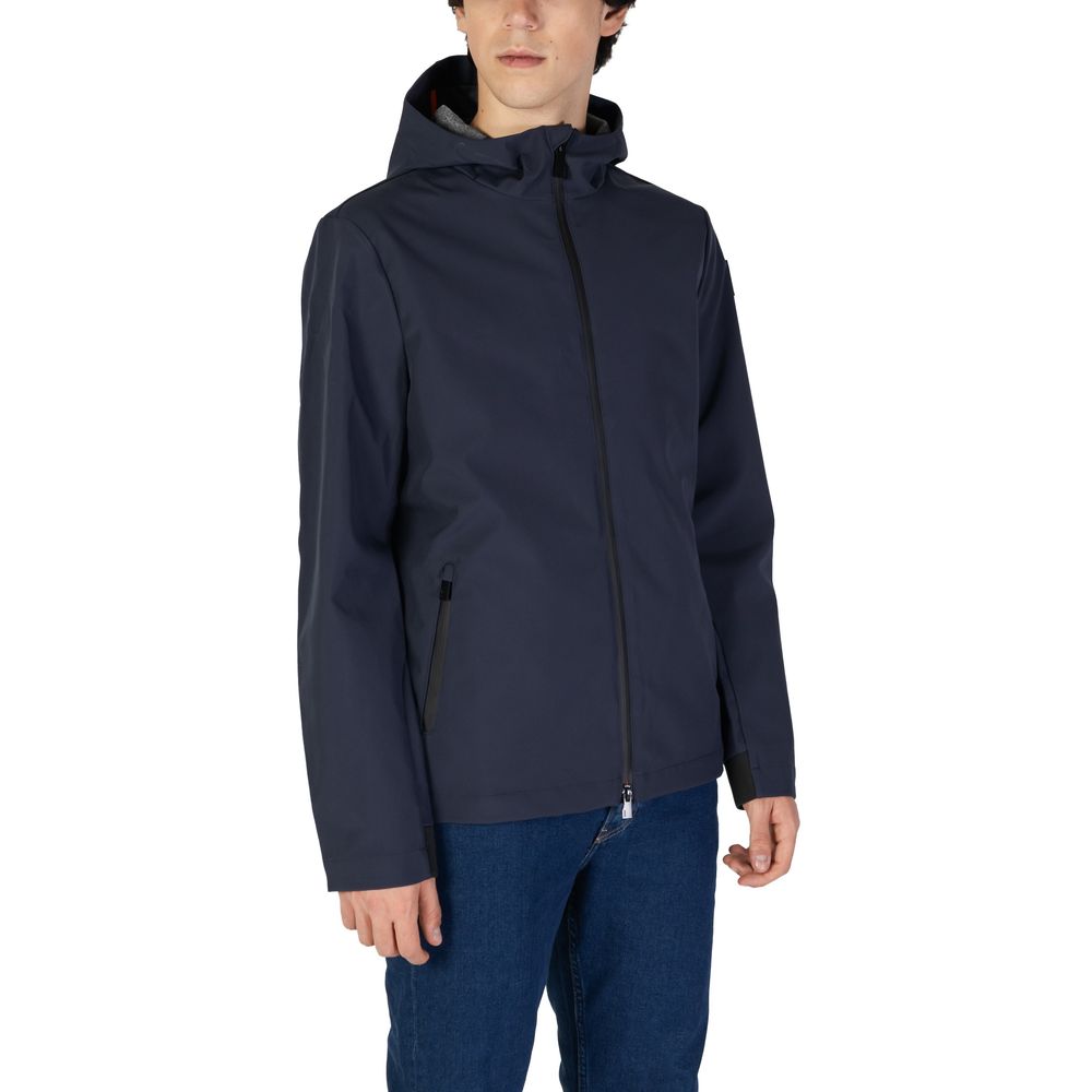 Suns Blue Polyester Jackets & Coat Suns