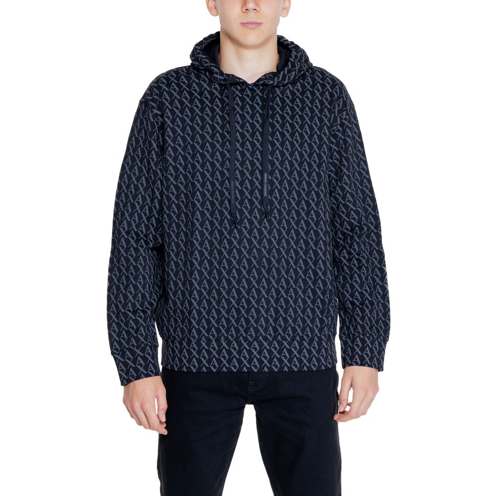 Armani Exchange Black Cotton Hoody Armani Exchange