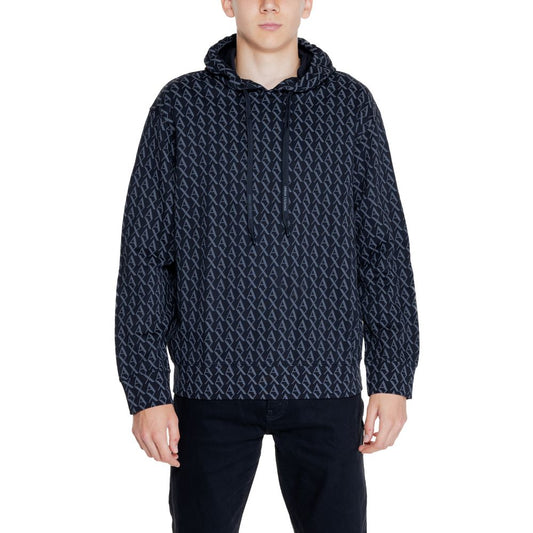 Armani Exchange Black Cotton Hoody Armani Exchange