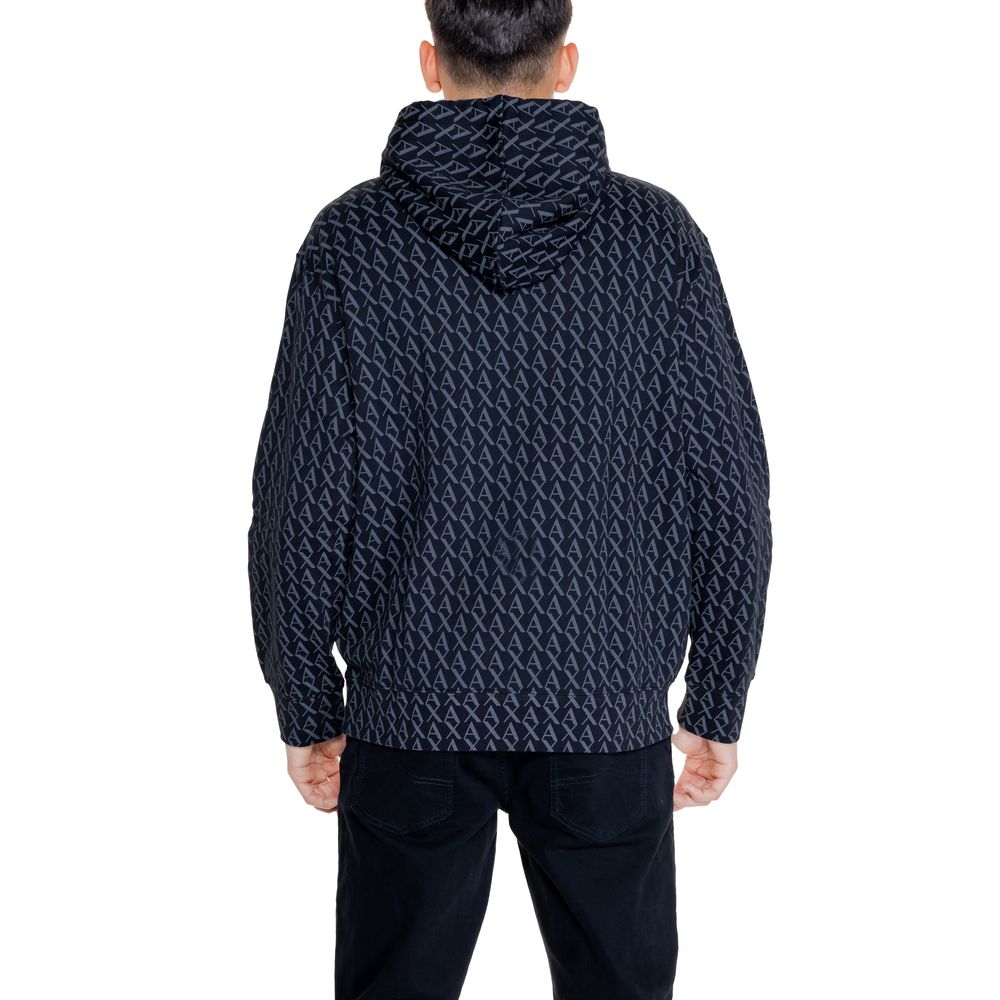 Armani Exchange Black Cotton Hoody Armani Exchange