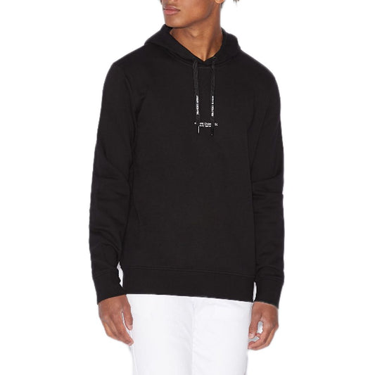 Armani Exchange Black Cotton Hoody Armani Exchange