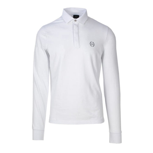 Armani Exchange White Cotton Long Sleeve Armani Exchange