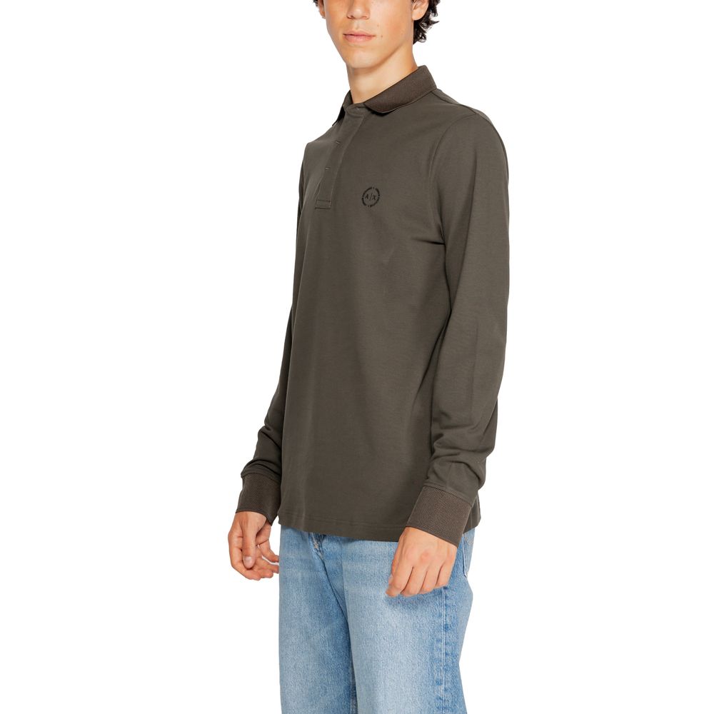 Armani Exchange Green Cotton Long Sleeve Armani Exchange