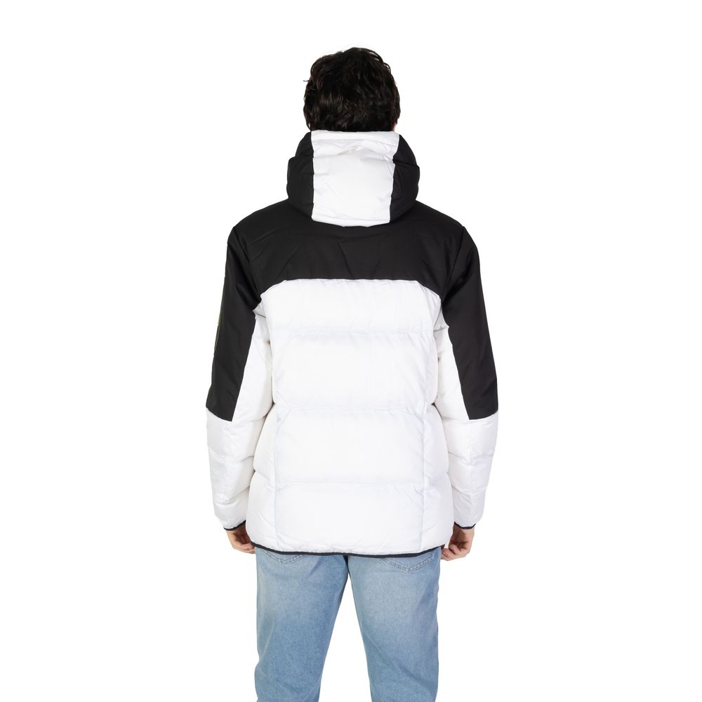 Hugo Boss White Recycled Polyester Jackets & Coat Hugo Boss