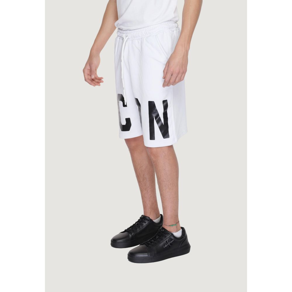 Icon White Cotton Bermuda Icon