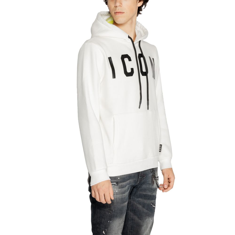 Icon White Cotton Hoody Icon