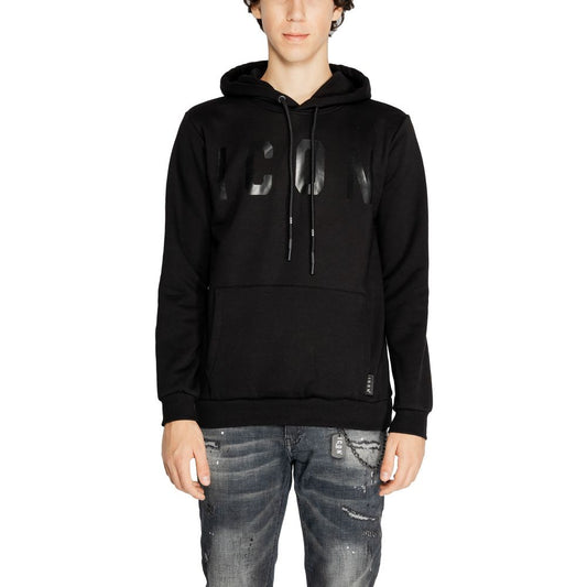 Icon Black Cotton Hoody Icon