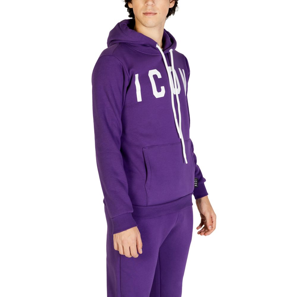 Icon Purple Cotton Hoody Icon