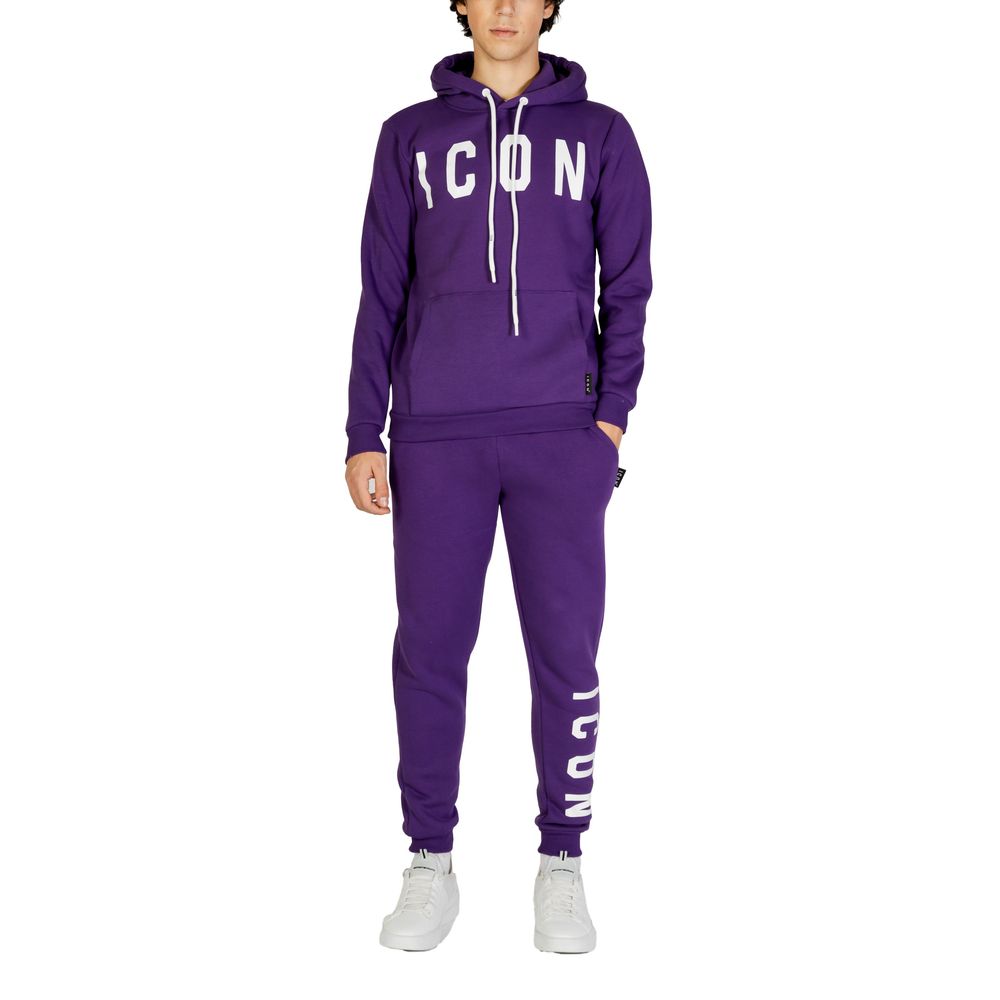 Icon Purple Cotton Hoody Icon