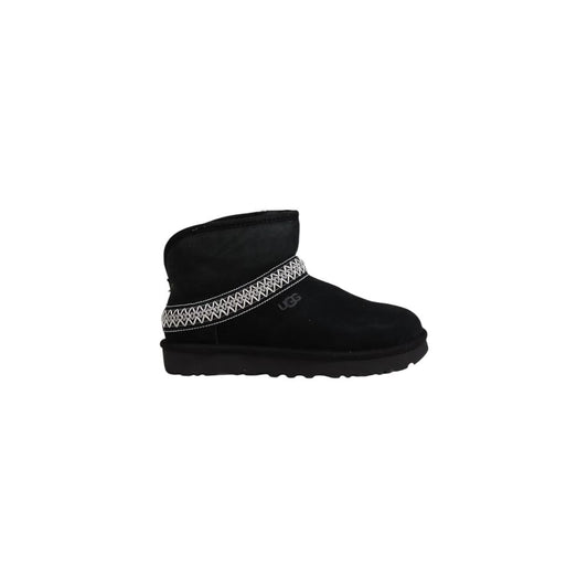 UGG Black Suede Leather Ankle UGG