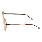 Pink metal and plastic Philipp Plein glasses frames with stylish design and clear lenses, perfect for fashion-forward eyewear.
