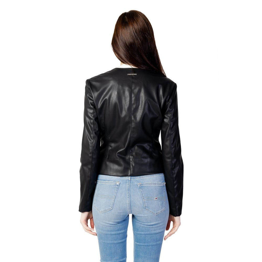 Armani Exchange Black Leather Jacket Armani Exchange