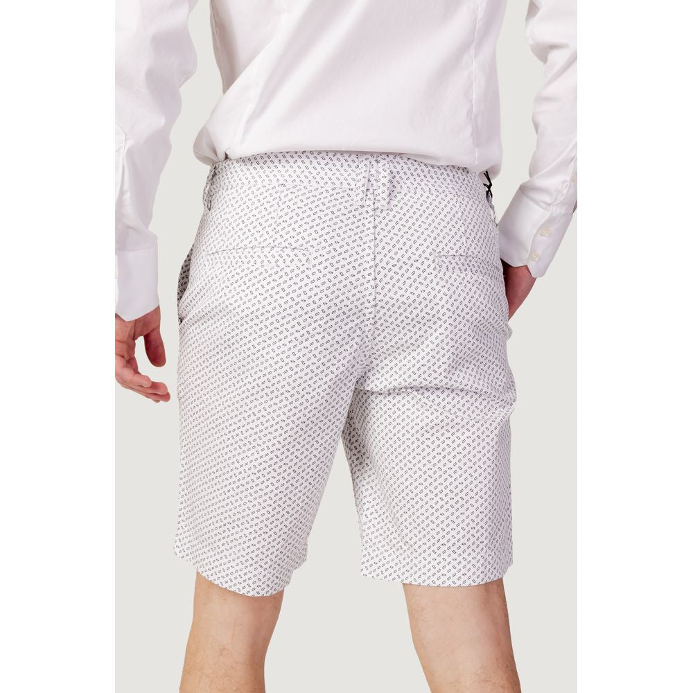 Armani Exchange White Cotton Bermuda Armani Exchange