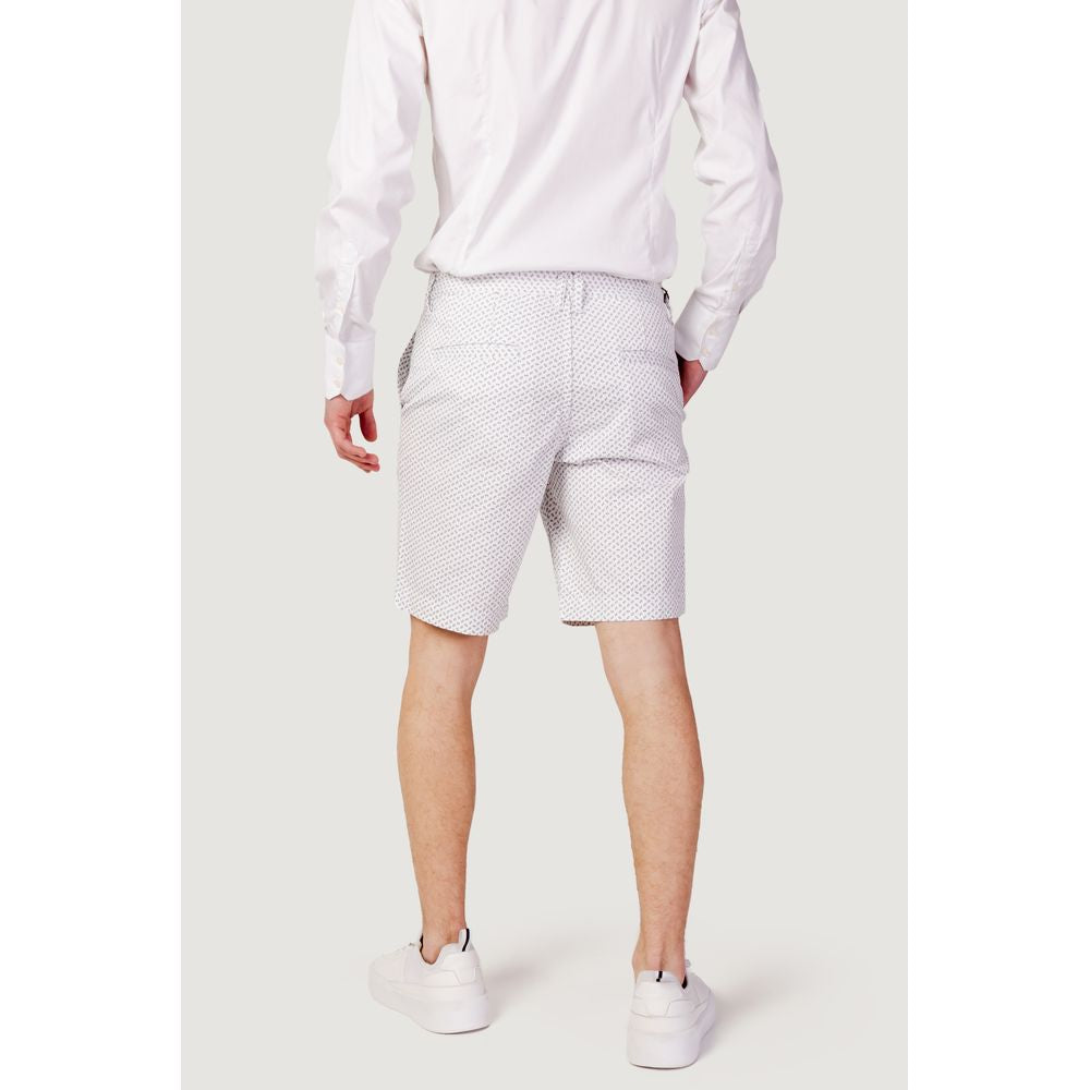 Armani Exchange White Cotton Bermuda Armani Exchange
