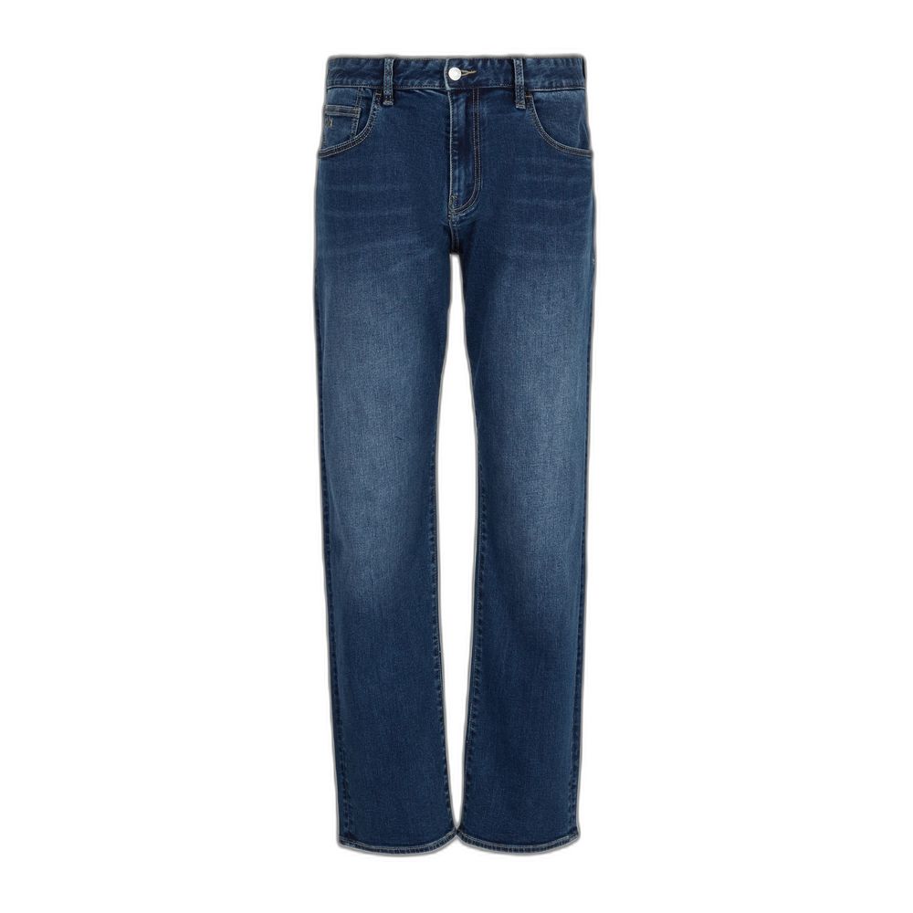 Armani Exchange Blue Cotton Skinny Jeans Armani Exchange