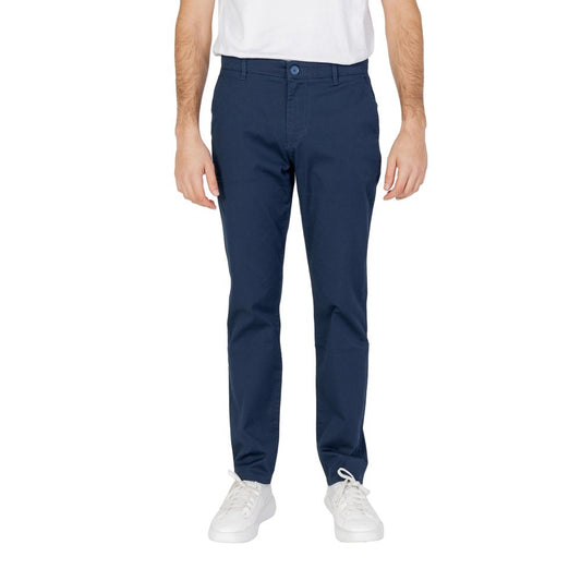 Armani Exchange Blue Cotton Pant Armani Exchange